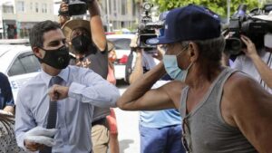 not wearing face mask